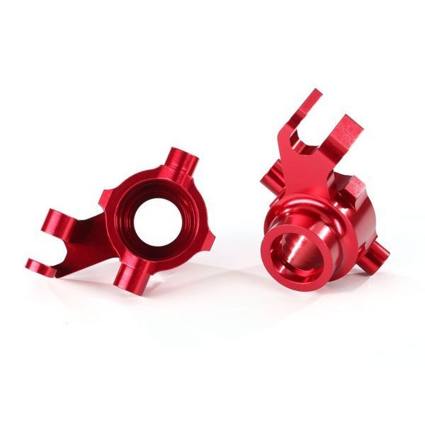 Traxxas Left & Right Aluminum Steering Blocks, Red-Anodized (2)