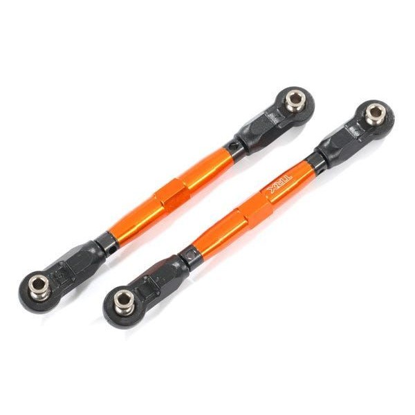 Traxxas Toe Links, Front Tubes, 7075-T6 Aluminum 88mm, Orange