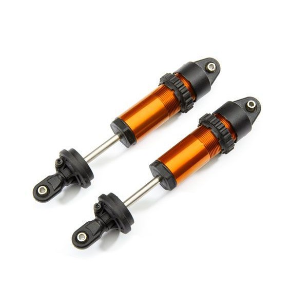 Traxxas GT-Maxx Aluminum Shocks, Orange-Anodized (2)
