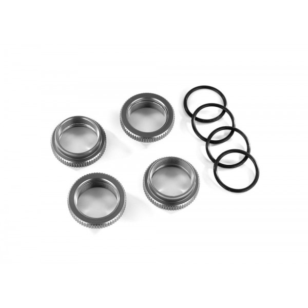 Traxxas Anodized Aluminum Spring Retainer Adjuster (GT-Maxx Shocks) (4)