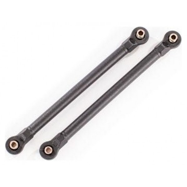 Traxxas Toe links, 119.8mm (108.6mm center to center), black (2)