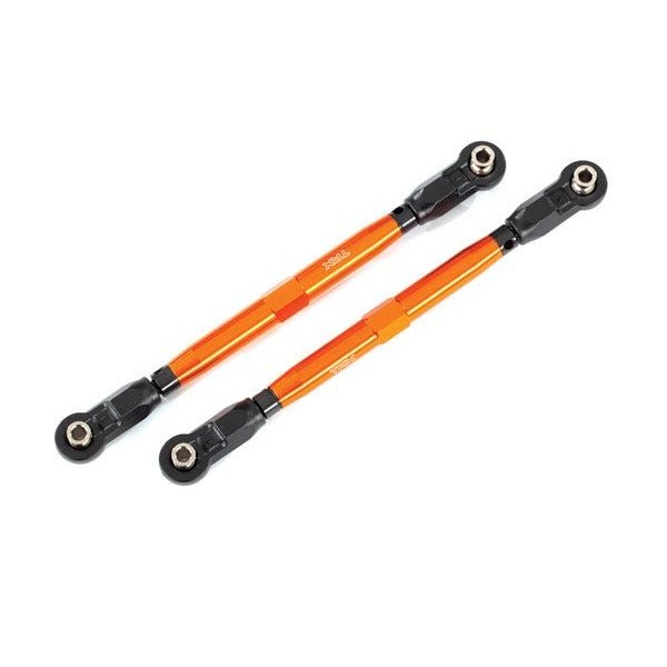 Traxxas Aluminum Toe links, front, orange (WideMaxx)