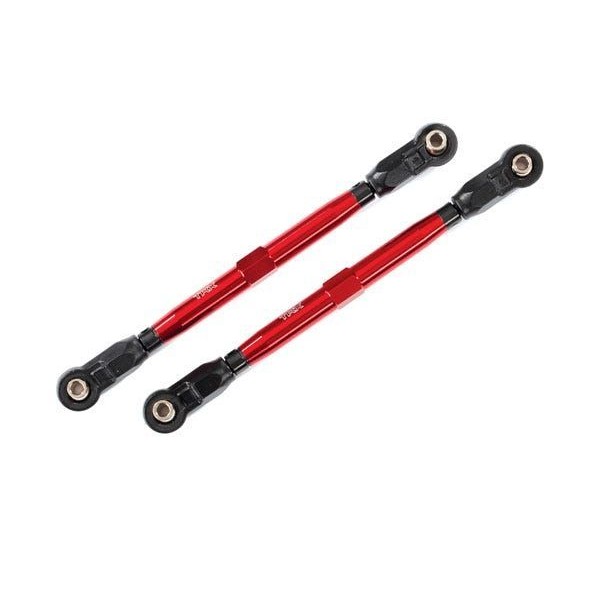 Traxxas Toe links, front (TUBES red-anodized) (2)