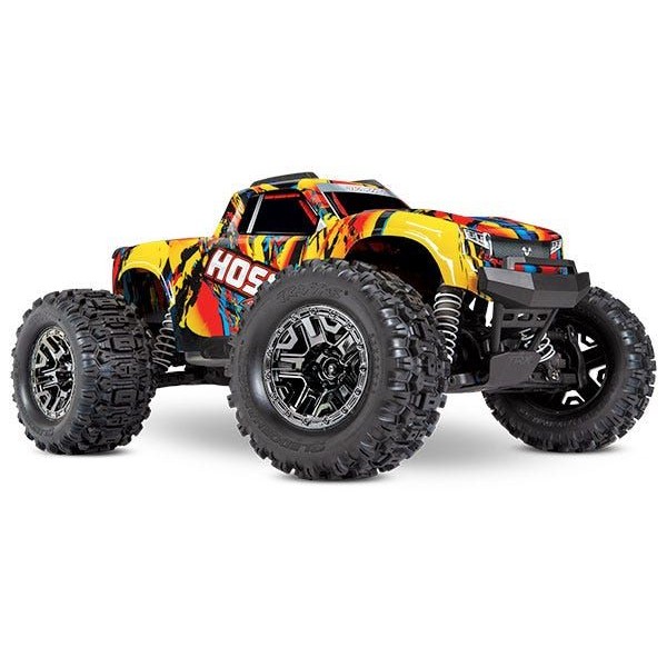Traxxas Hoss 4X4 VXL 1/10 Monster Truck with TSM, Solar Flare