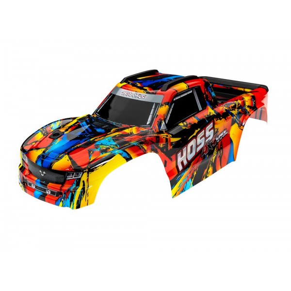 Traxxas Hoss 4X4 VXL Solar Flare Body, Painted, Assembled