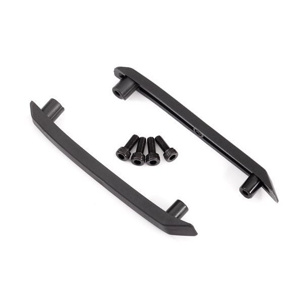 Traxxas Left & Right Skid Plate, Roof, Black