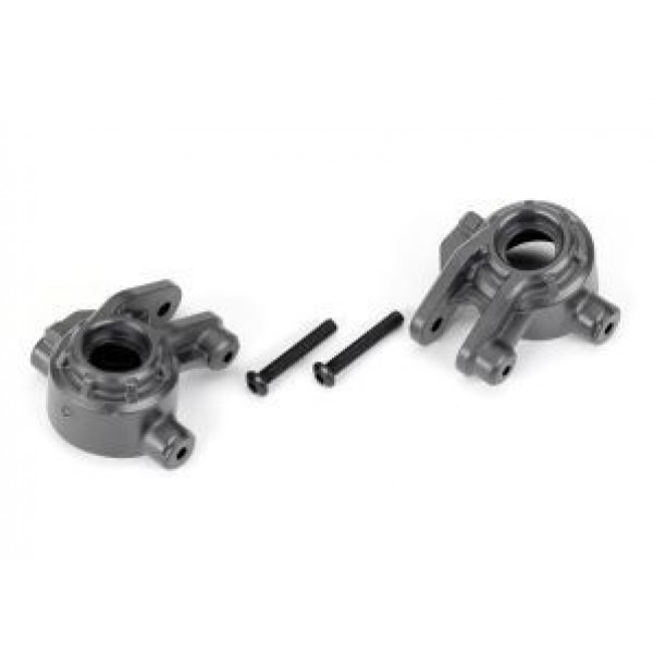 Traxxas Steering blocks, extreme heavy duty, gray (left & right)