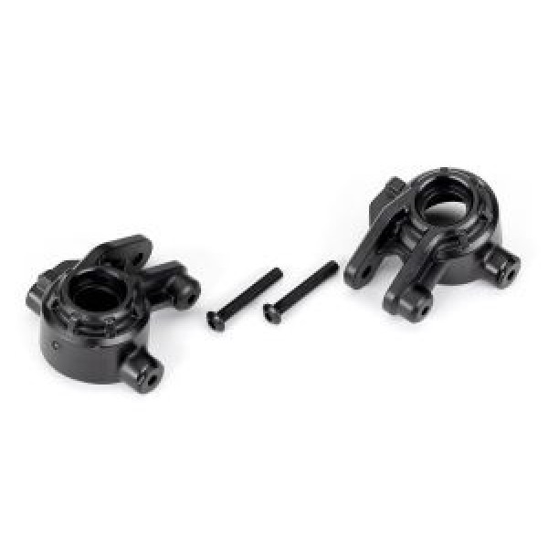 Traxxas Steering blocks, extreme heavy duty, black (left & right)