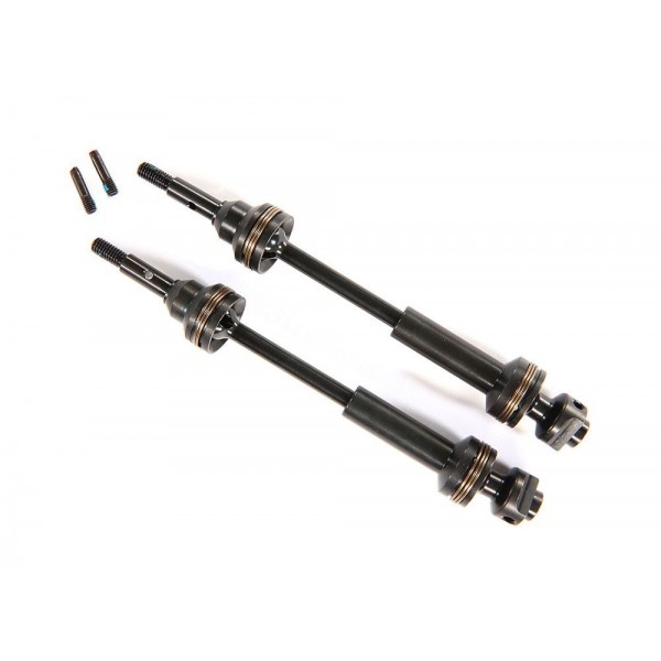 Traxxas Driveshafts, Front, Steel-spline Constant-velocity (Complete Assembly) (2)