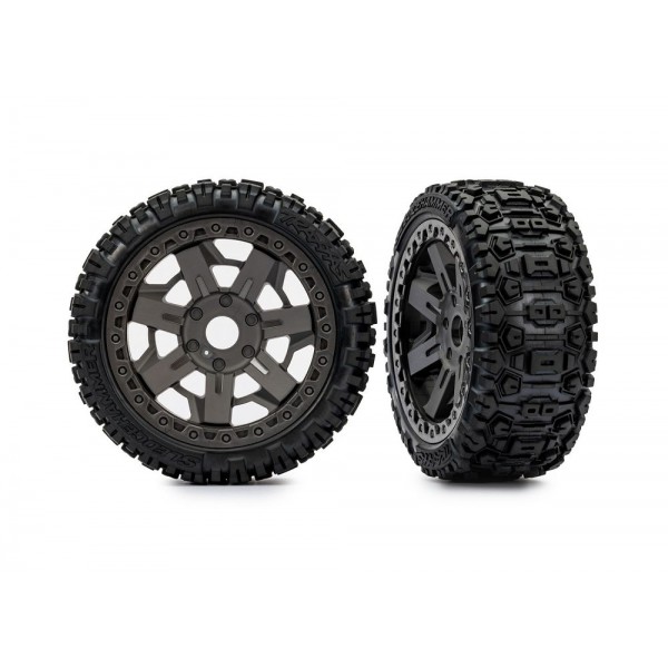 Traxxas T&W 3.0 GRAY WHL/SLDGHMMR TIRE