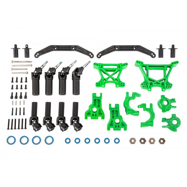 Traxxas Outer Driveline & Suspension Upgrade Kit, Extreme Heavy Duty, Green