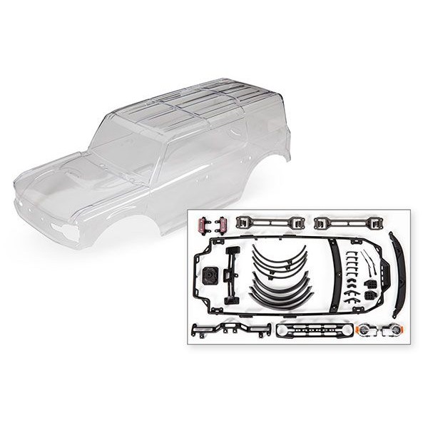 Traxxas Body, Ford Bronco with Accessories, 2021, clear