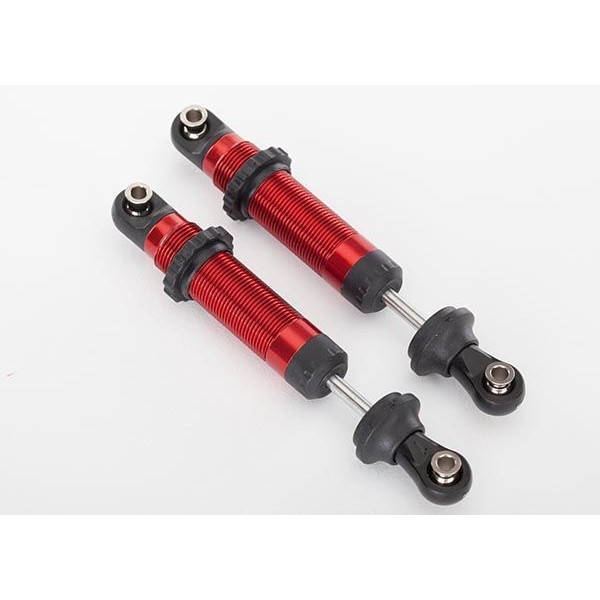 Traxxas Shocks, GTS, red-anodized (assembled with spring retainers) (2)