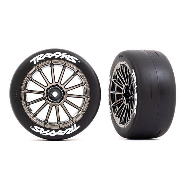 Traxxas T&W BLK CHRM 2.0 SLICK REAR