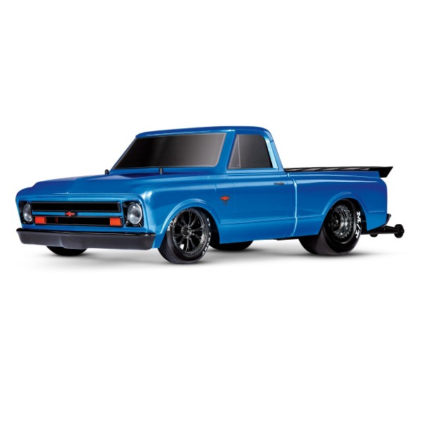 Traxxas C10 Drag Slash Heavy Duty 1/10 Brushless Drag Truck, Blue