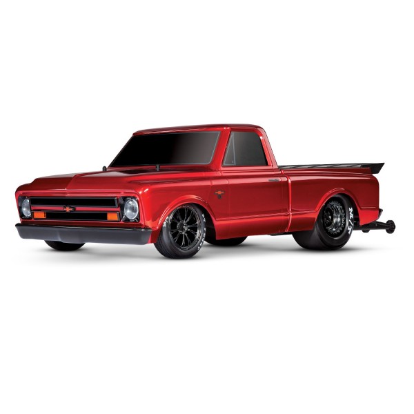 Traxxas C10 Drag Slash Heavy Duty 1/10 Brushless Drag Truck, Red