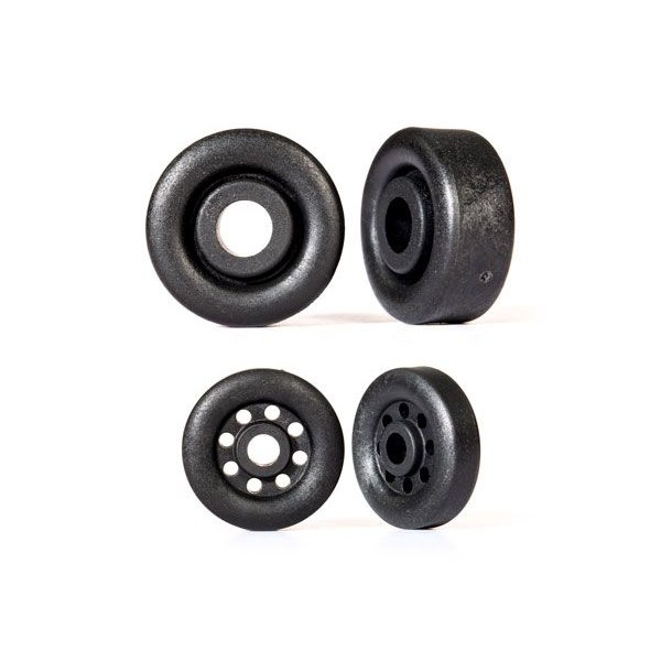 Traxxas Wheels, Wheelie Bar, Black (26mm (2), 18mm (2))