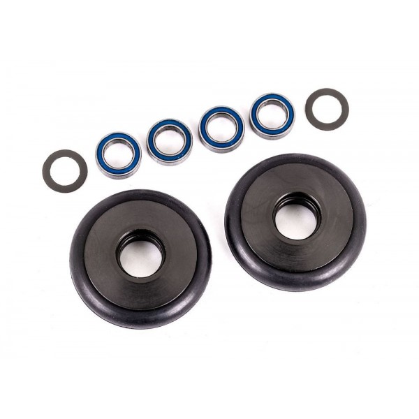 Traxxas WHEELIE BAR WHEELS ALUM GRAY