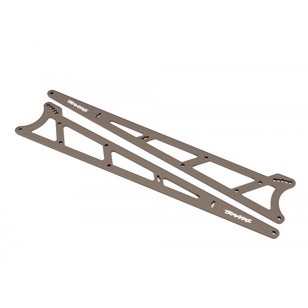 Traxxas Aluminum Wheelie Bar Side Plates, Gray (2)