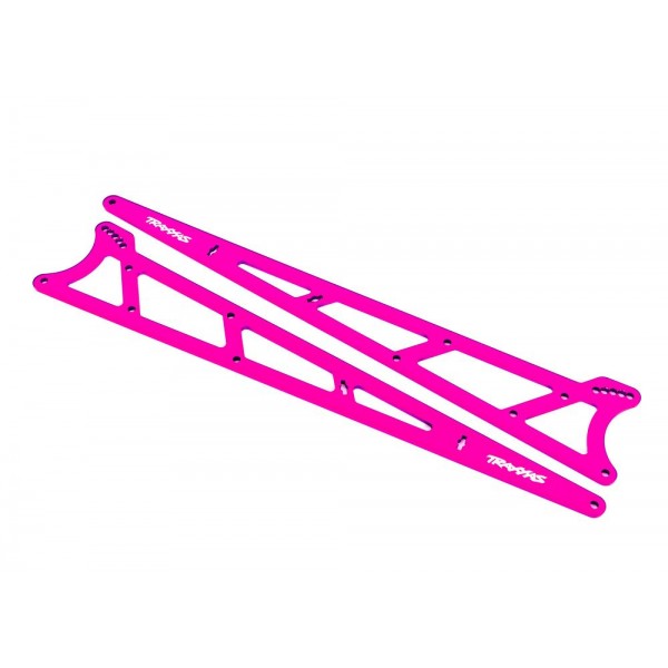 Traxxas Aluminum Wheelie Bar Side Plates, Pink (2)