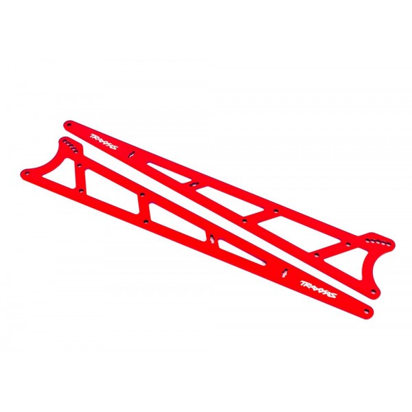Traxxas Aluminum Wheelie Bar Side Plates, Red (2)