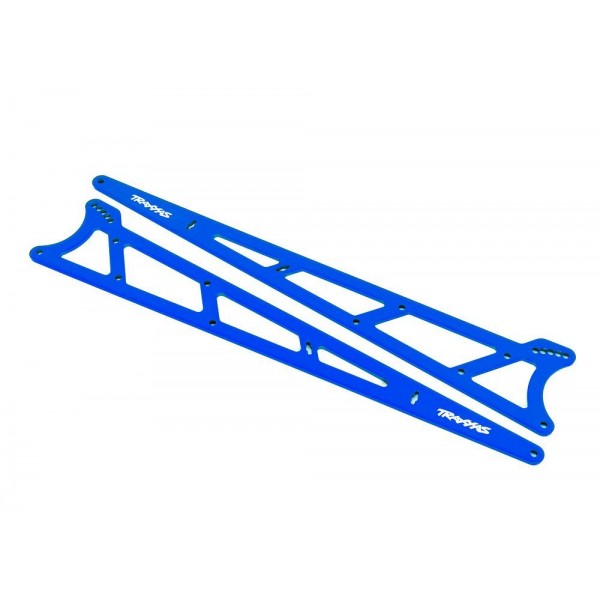 Traxxas Aluminum Wheelie Bar Side Plates, Blue (2)