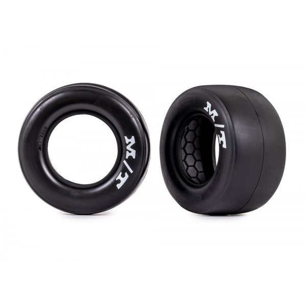 Traxxas Tires, rear (Mickey Thompson Drag Slicks, sticky compound) (2)