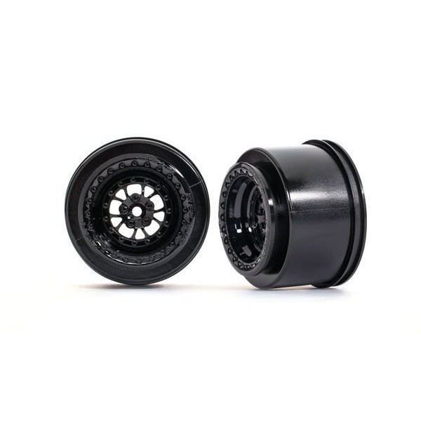 Traxxas Wheels, Weld gloss black (rear) (2)