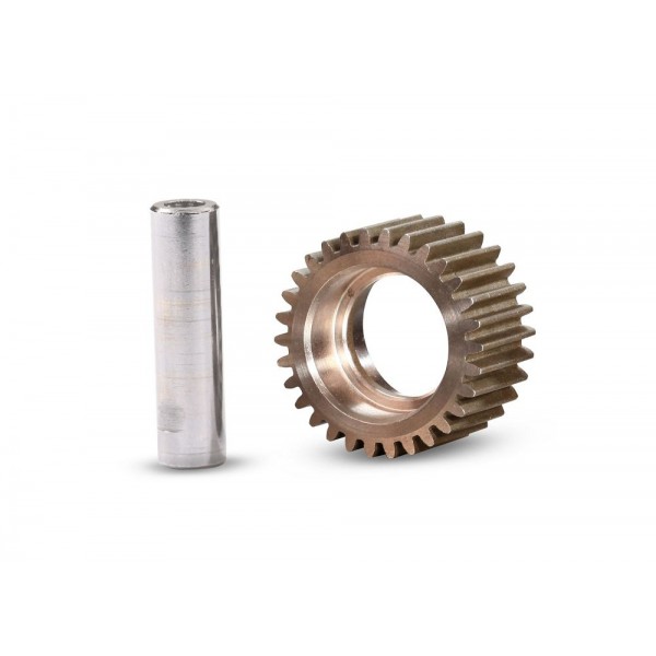 Traxxas Idler gear, 30-tooth/ idler gear shaft (steel)