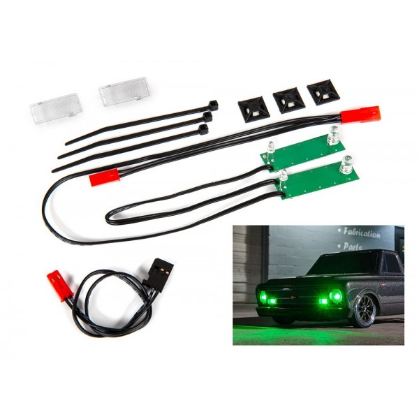 Traxxas Front LED Light Set, Green