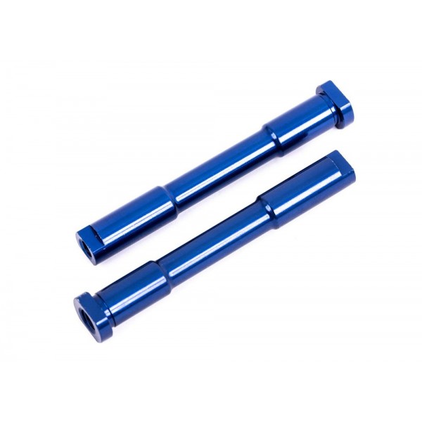 Traxxas Bellcrank posts, steering (aluminum, blue-anodized)