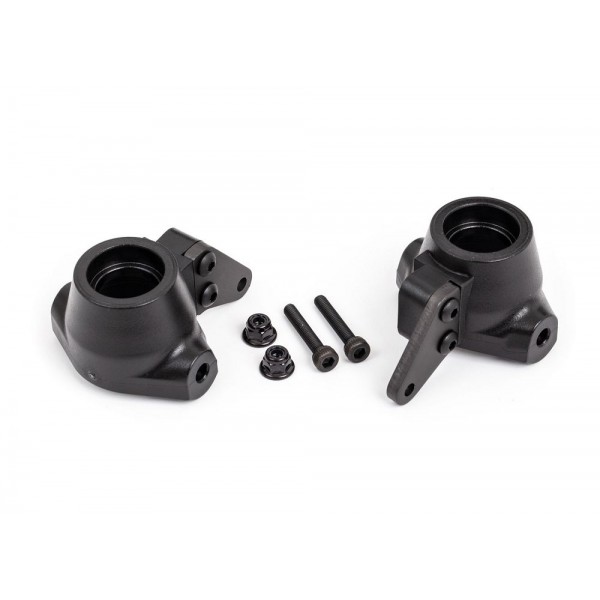 Traxxas Aluminum Left/Right Steering Blocks, Dark (Sledge) (2)