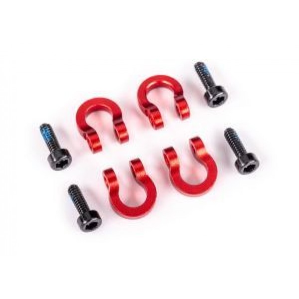 Traxxas BUMPER D-RINGS ALUM RED