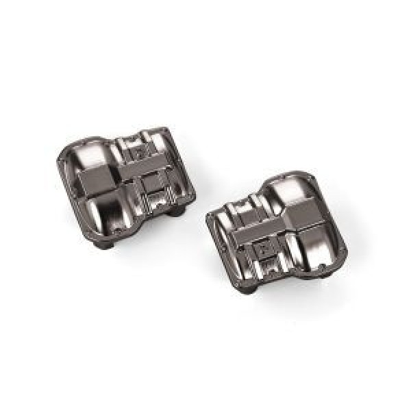 Traxxas Axle cover, front or rear (black chrome) (2)