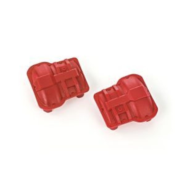 Traxxas Axle cover, front or rear (red) (2)
