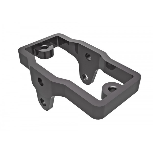 Traxxas Servo mount, 6061-T6 aluminum (dark titanium-anodized)