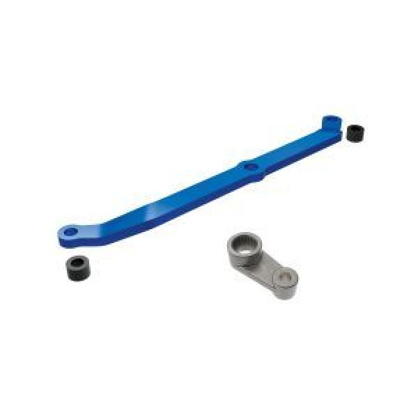 Traxxas STEERNG LNK ALUM BLUE/SERVO HRN