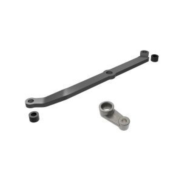 Traxxas Aluminum Steering link, Dark Titanium, & servo horn