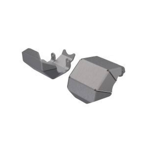 Traxxas Skidplate, axle, front or rear (stainless steel) (2)