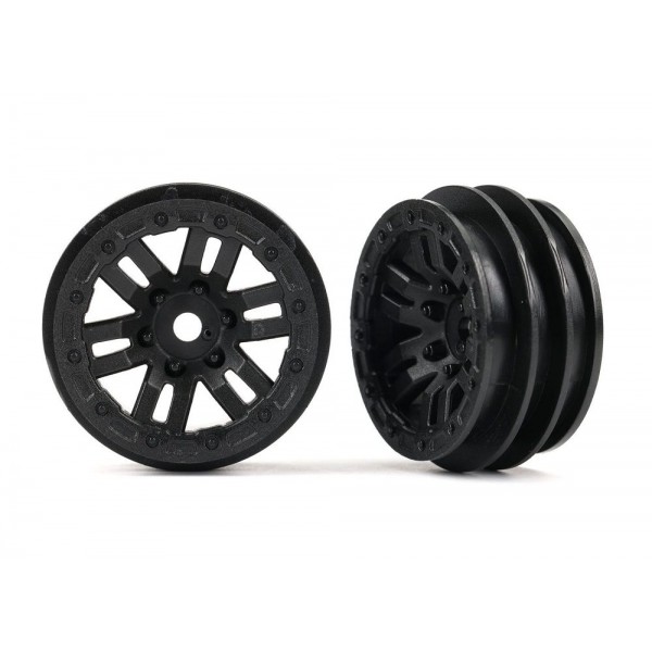 Traxxas Wheels, 1.0" (black) (2)