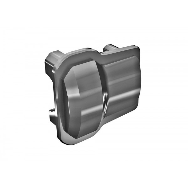 Traxxas Axle cover, 6061-T6 aluminum (dark titanium-anodized) (2)/ 1.6x12mm BCS (with threadlock) (8)