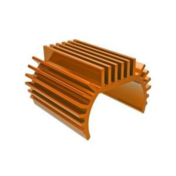 Traxxas Heat sink, Titan® 87T motor (6061-T6 aluminum, orange-anodized)