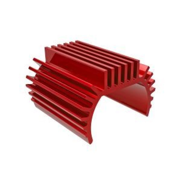 Traxxas Heat sink, Titan® 87T motor (6061-T6 aluminum, red-anodized)