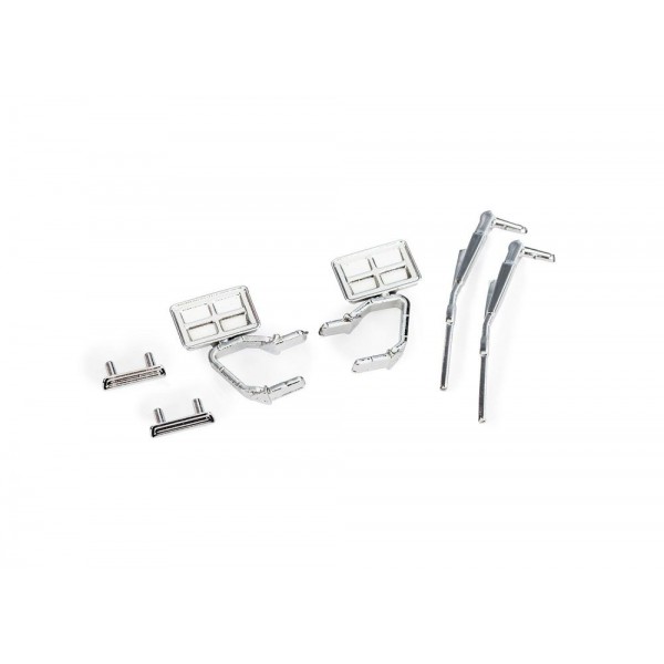 Traxxas Replacement TRX-4M Chrome Door Handles, Wipers, and Side Mirrors Set