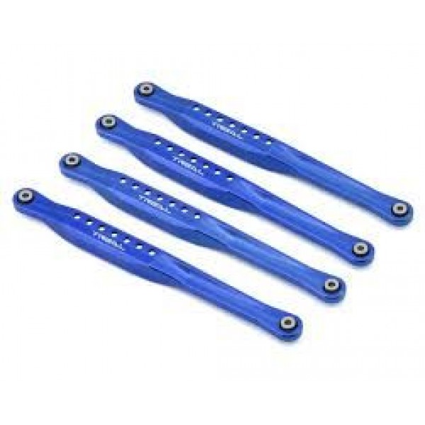 Treal Hobby Losi LMT Aluminum Lower Trailing Arms Link Set (Blue) (4)