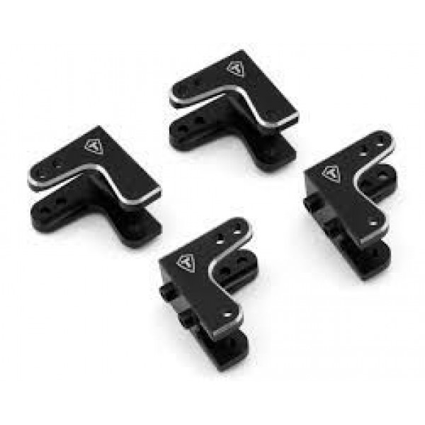 Treal Hobby Losi LMT Aluminum Shock Mount Set (4) (Black)