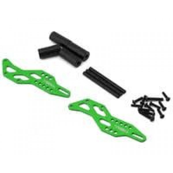 Treal Hobby Losi Mini LMT Aluminum Wheelie Bar Set (Green)