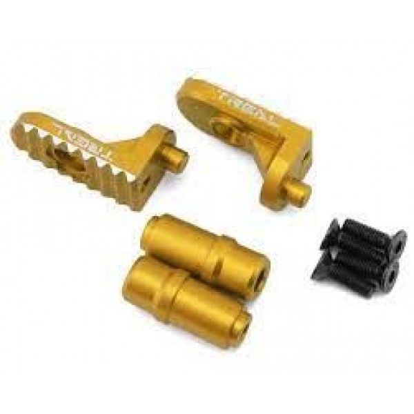 Treal Hobby Promoto CNC Aluminum Foot Pegs (Gold) (2)