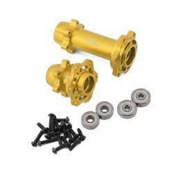 Treal Hobby Promoto CNC Aluminum Front & Rear Hub Set (Gold)