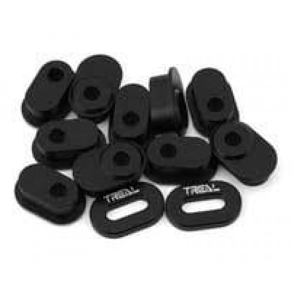 Treal Hobby Losi Promoto MX CNC Aluminum Chain Tensioner Adjustment Insert Set (Black)